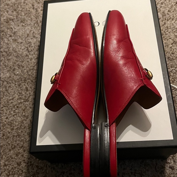 Red Leather Loafers - Picture 5 of 6